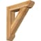 Ekena Millwork Traditional Slat Rough Sawn Bracket w/ Offset Brace, Western Red Cedar, 8"W x 34"D x 38"H BKT0806X34X38TRA06RWR - alternate 1